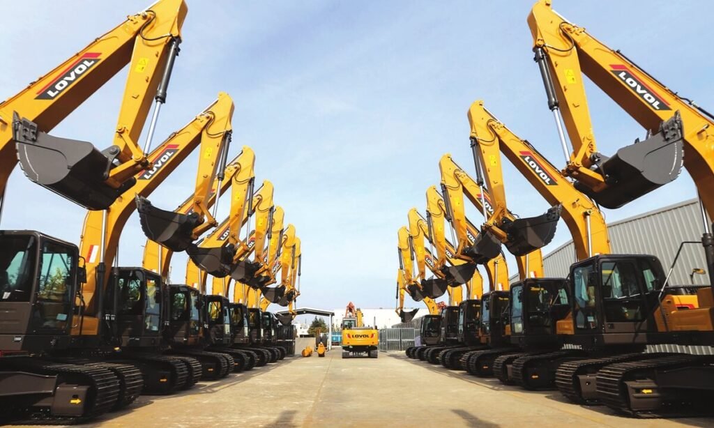 Chinese Used Excavators Showroom