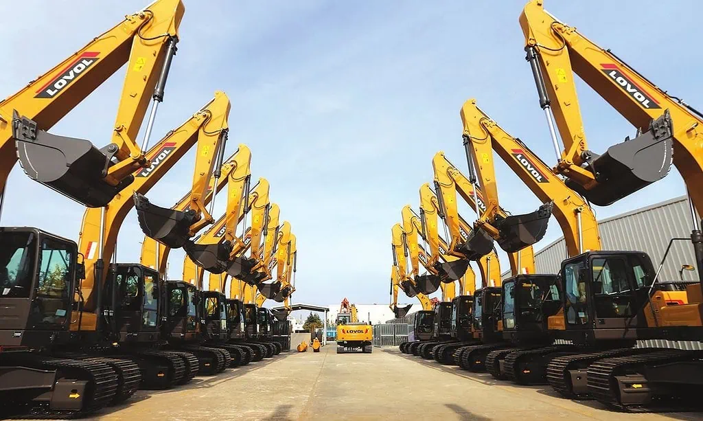 Chinese Used Excavators Showroom