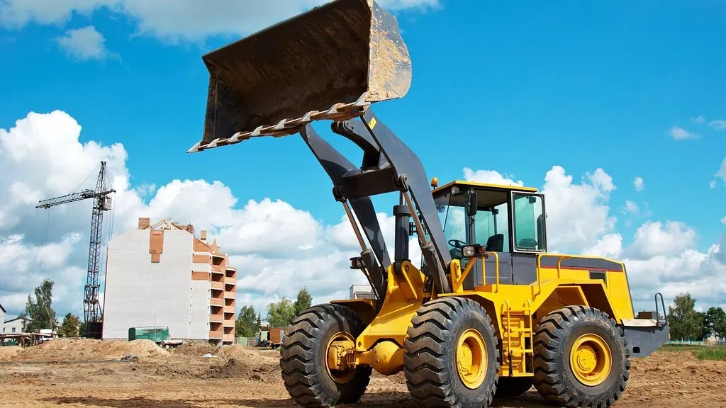 Yellow wheel loader