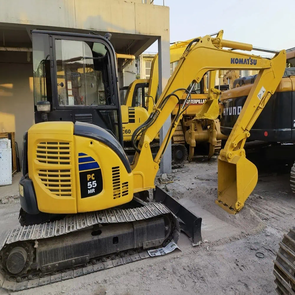 Excavador usado Komatsu PC55 en venta mini excavador con alta codiciada