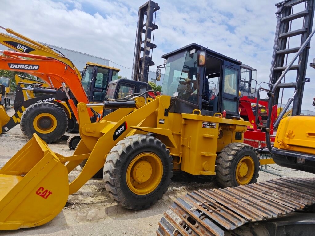 Retroexcavadora usada Cat420F a la venta de alta calidad en China