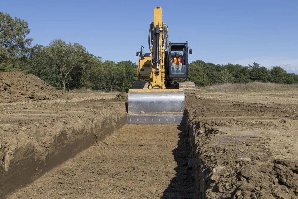 excavator bucket size