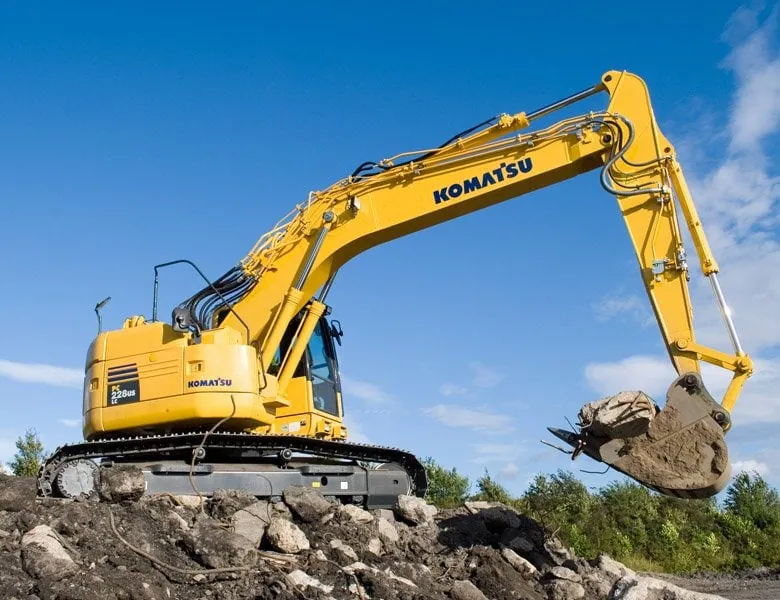 Komatsu excavator sizes