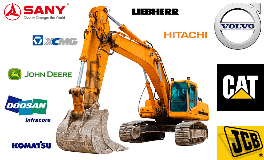 brands of excavators
