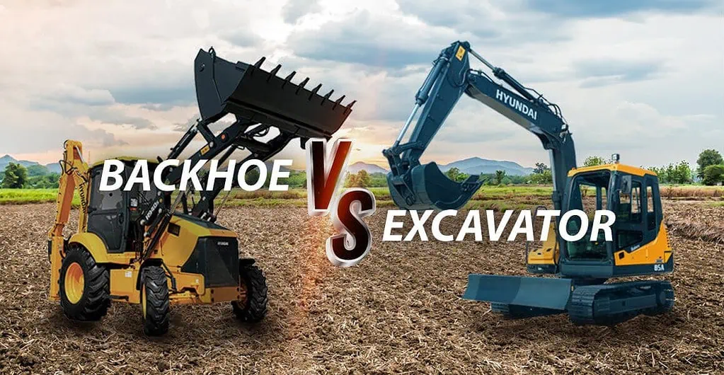 Excavator VS Backhoe.What is the main difference?
