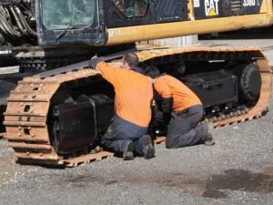 Bagger -Fahrwerksteile