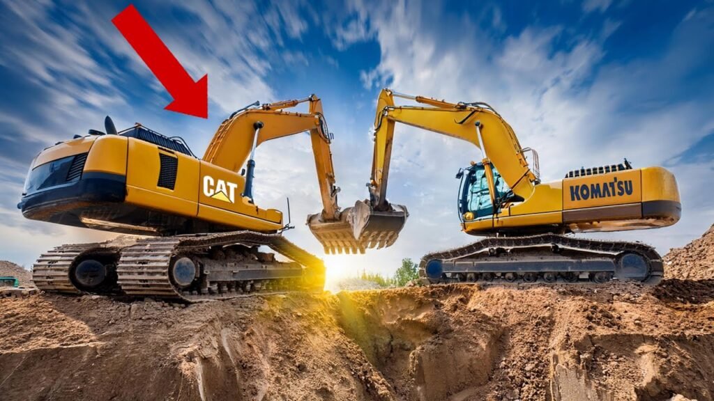 كوماتسو vs CAT Excavator