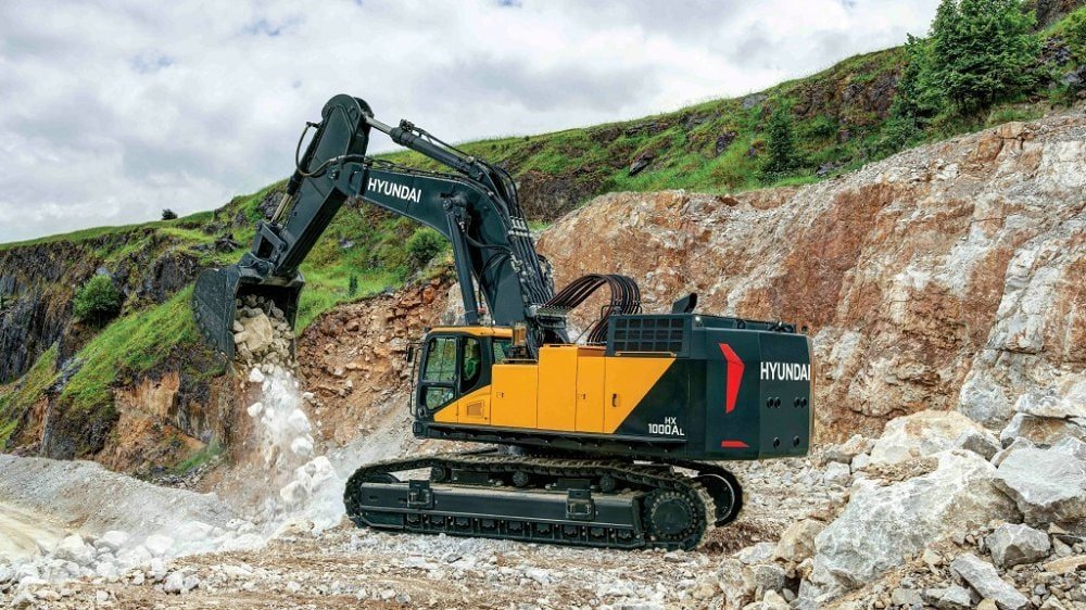 quarrying excavator