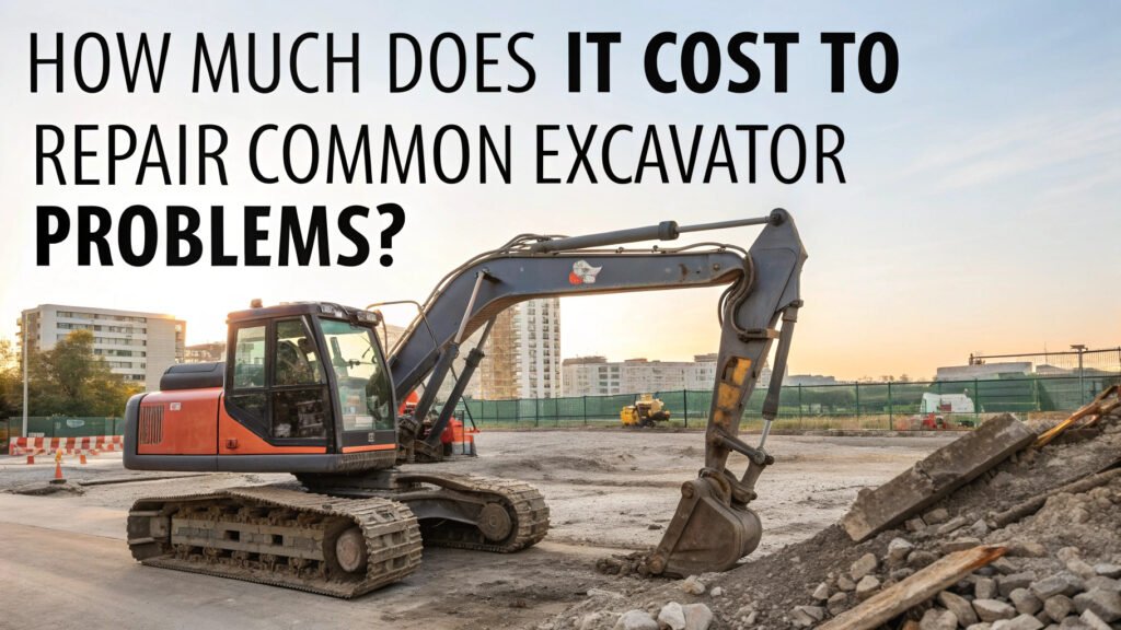 ¿Cuánto cuesta reparar problemas comunes de excavadores?