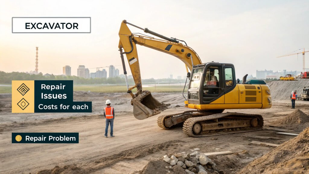 ¿Cuánto cuesta reparar problemas comunes de excavadores?
