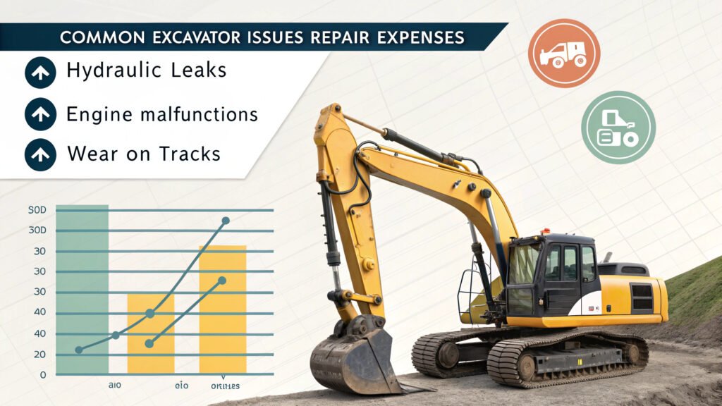 ¿Cuánto cuesta reparar problemas comunes de excavadores?