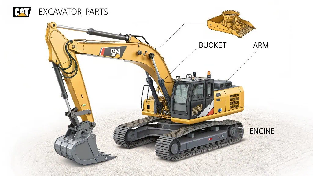 CAT excavator parts