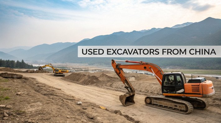 Excavatrices utilisées en provenance de Chine