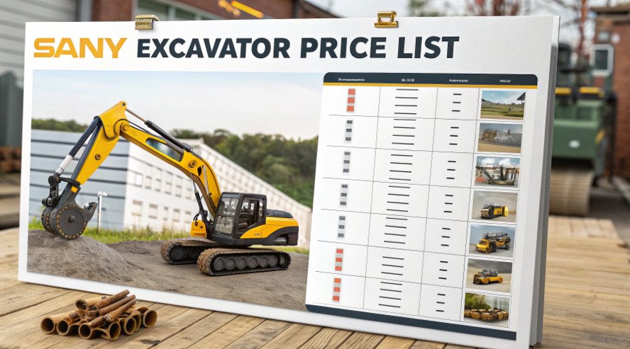 SANY Excavator Price List