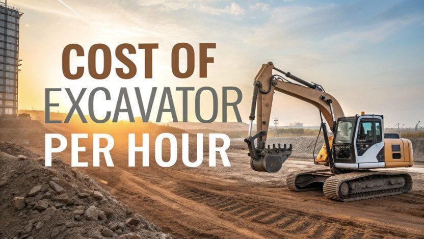 cost of excavator per hour