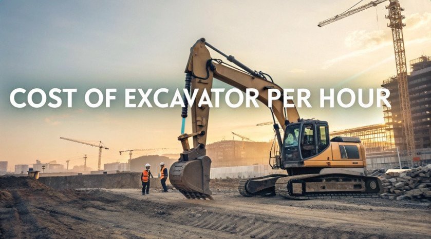 cost of excavator per hour