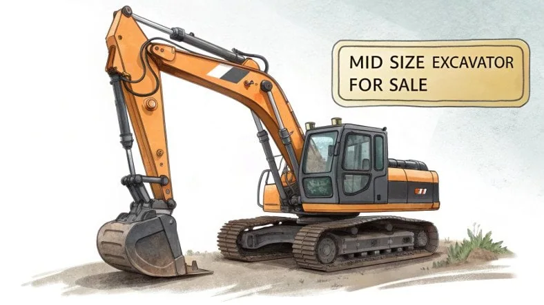Mid Size Excavator for Sale