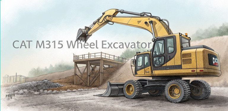 Cat M315 Mobilbagger