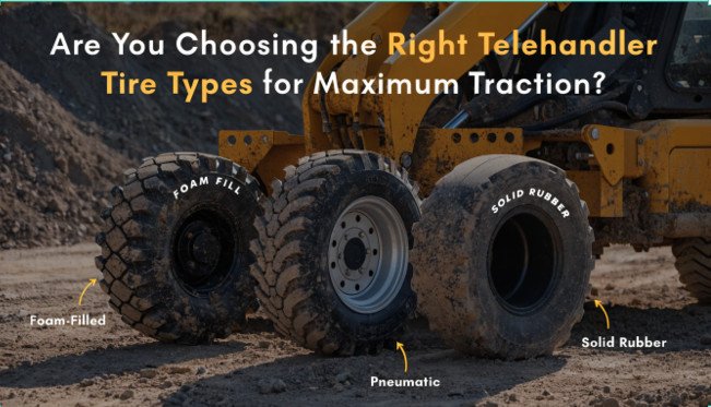 Telehandler Tire Tread and Traction Telehandler Tire Types